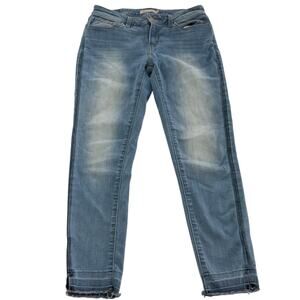 Levis Jeans Womens 29 Blue 535 Super Skinny Denim Ankle Raw Hem Cotton‎
